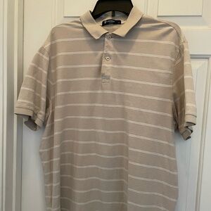 Daniel Cremieux Tan Striped Men’s Polo Shirt